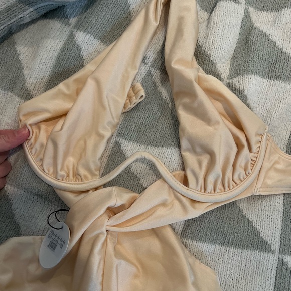 Andrea Iyamah Cream Swimsuit - Picture 7 of 7